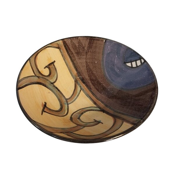 Mitch Yung Pottery Abstract Ceramic Bowl - Picture 1 of 6